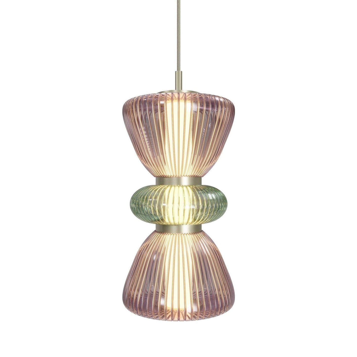 Rosewood Pendant Light in Detail.