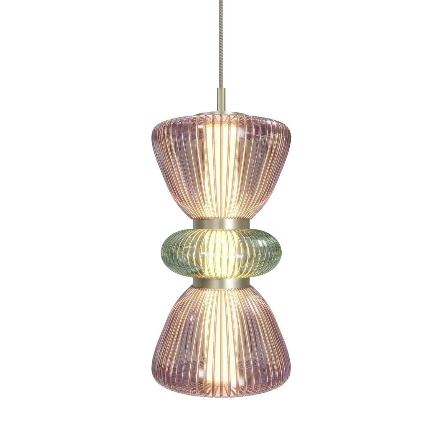 Rosewood Pendant Light in Detail.
