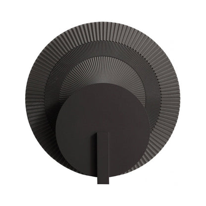 Avenue Round Rippled Outdoor LED Wall Light.