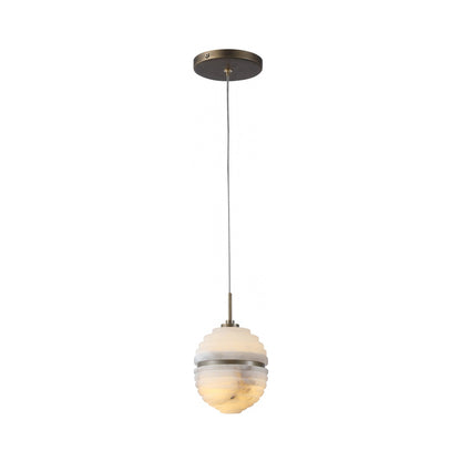 Sedona Round Ribbed Pendant Light.