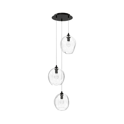 Sonoma Ave. Multi Light Pendant Light in Dark Bronze (3-Light).