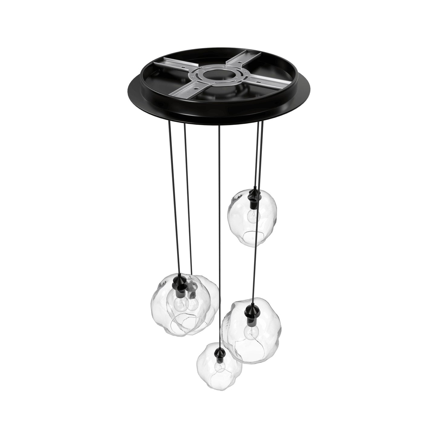 Sonoma Ave. Multi Light Pendant Light in Detail.