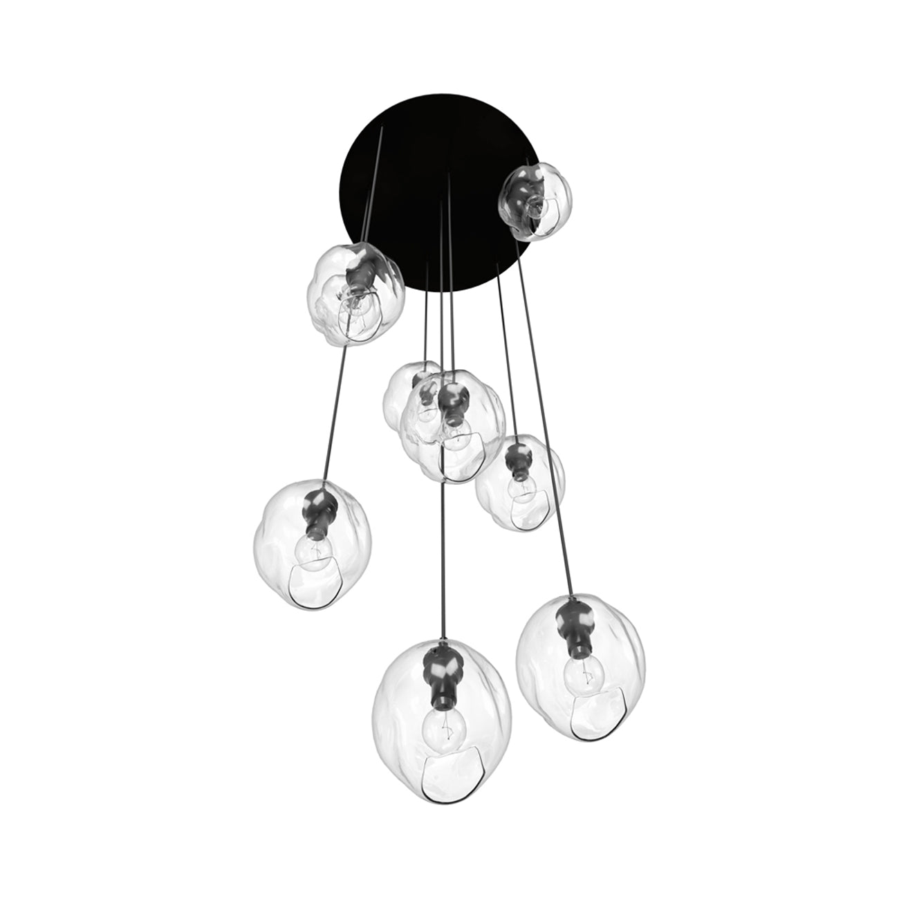 Sonoma Ave. Multi Light Pendant Light in Detail.