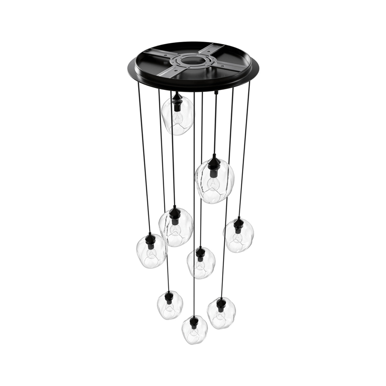 Sonoma Ave. Multi Light Pendant Light in Detail.