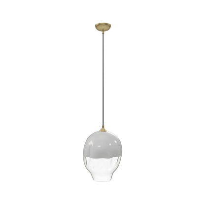 Sonoma Ave. Pendant Light in Brushed Brass (10-Inch).