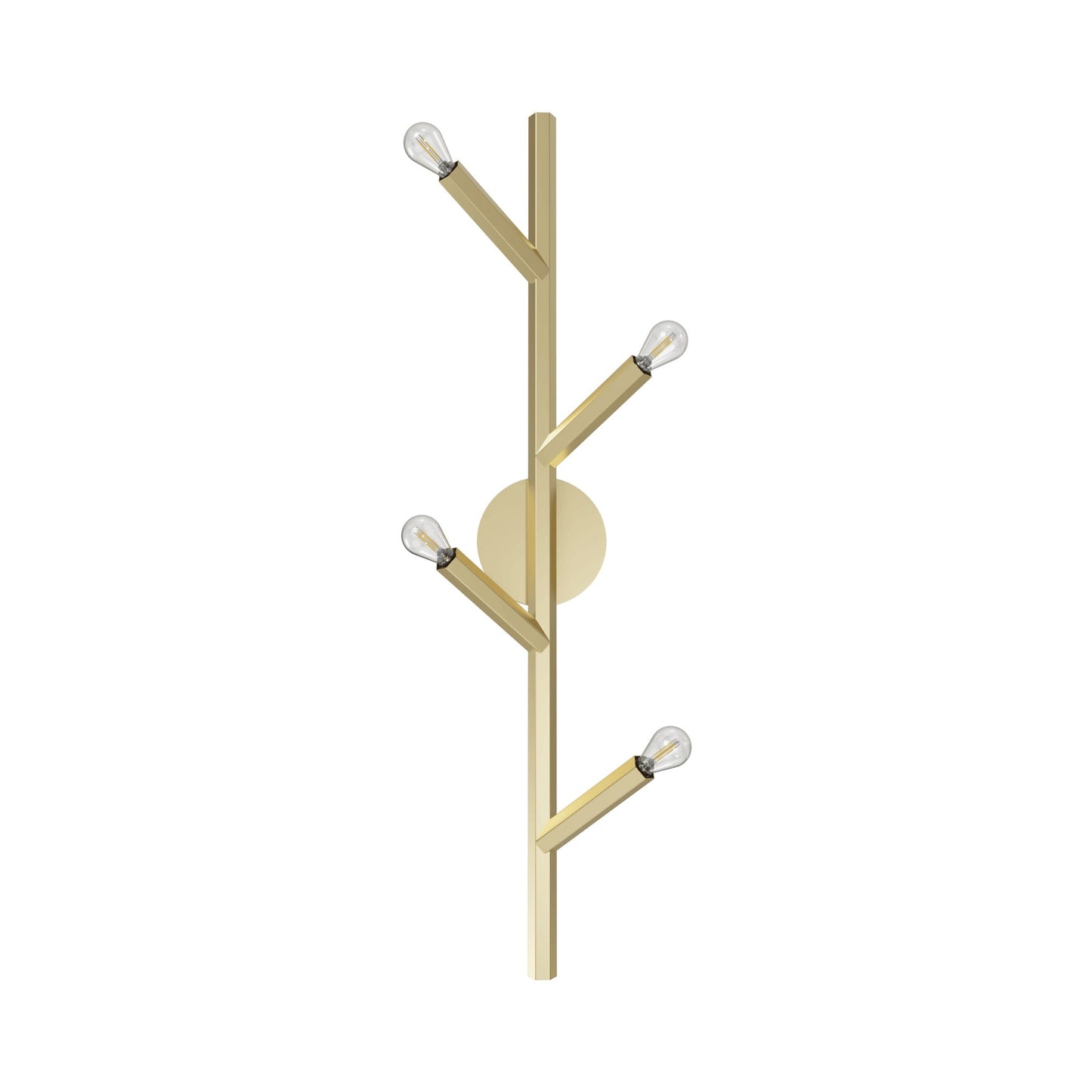 The Oaks Wall Light in Brushed Brass (4-Light).