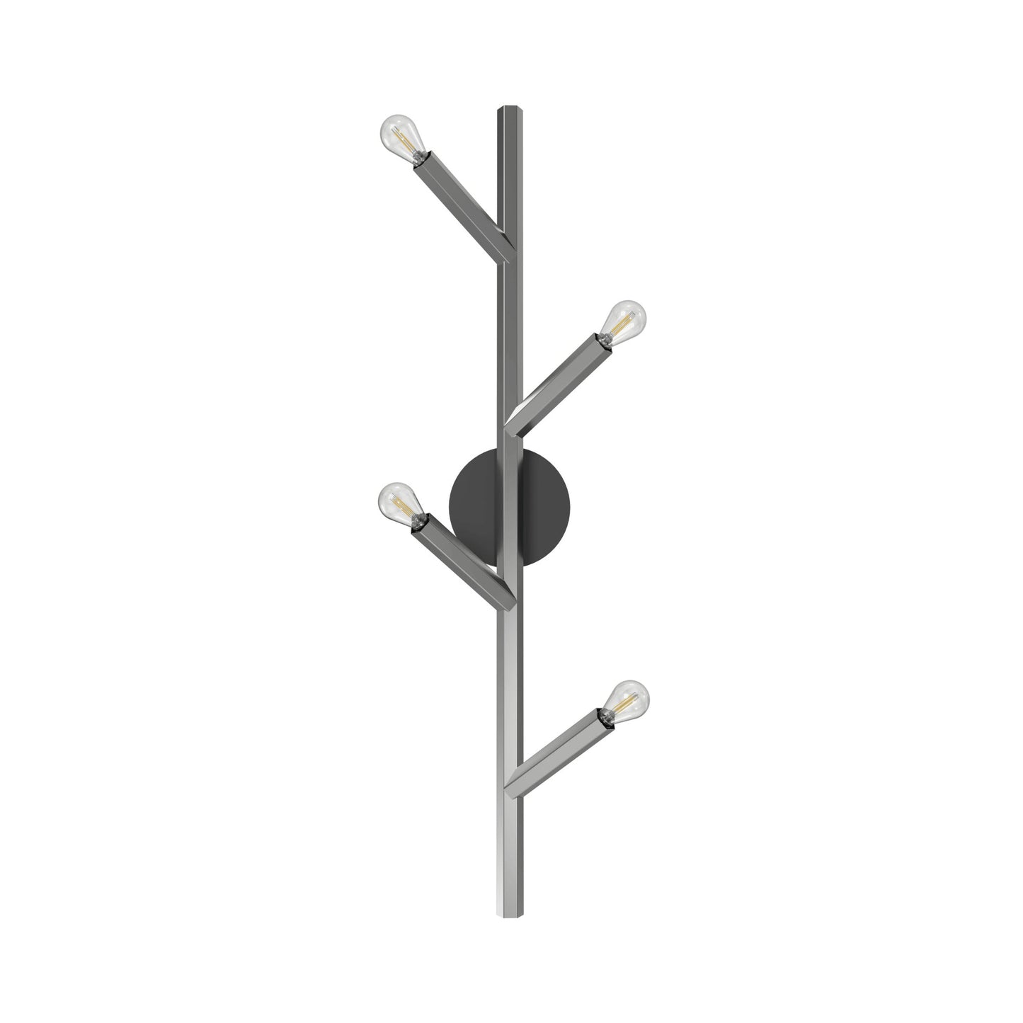 The Oaks Wall Light in Polished Nickel (4-Light).