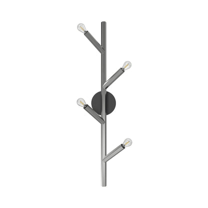 The Oaks Wall Light in Polished Nickel (4-Light).
