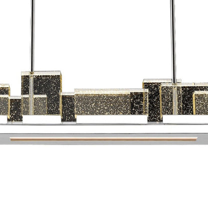 The Original Glacier Linear LED Chandelier in Detail.