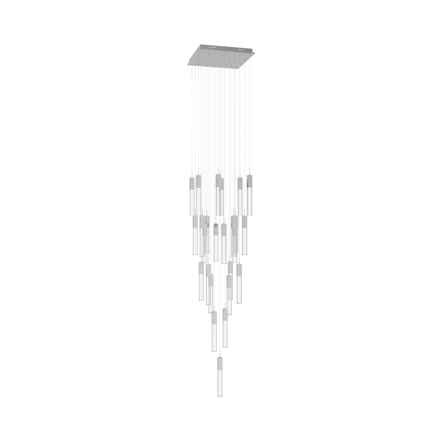 The Original Glacier Multi Light Pendant Light in Polished Chrome/Clear Crystal (25-Light).