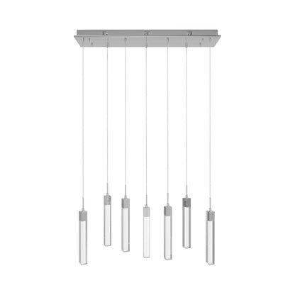 The Original Glacier Pendant Light in Polished Chrome/Clear Crystal (7-Light).
