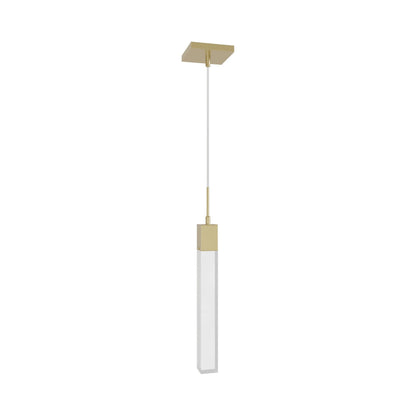 The Original Glacier Snow HF1901 Pendant Light in Brushed Brass.