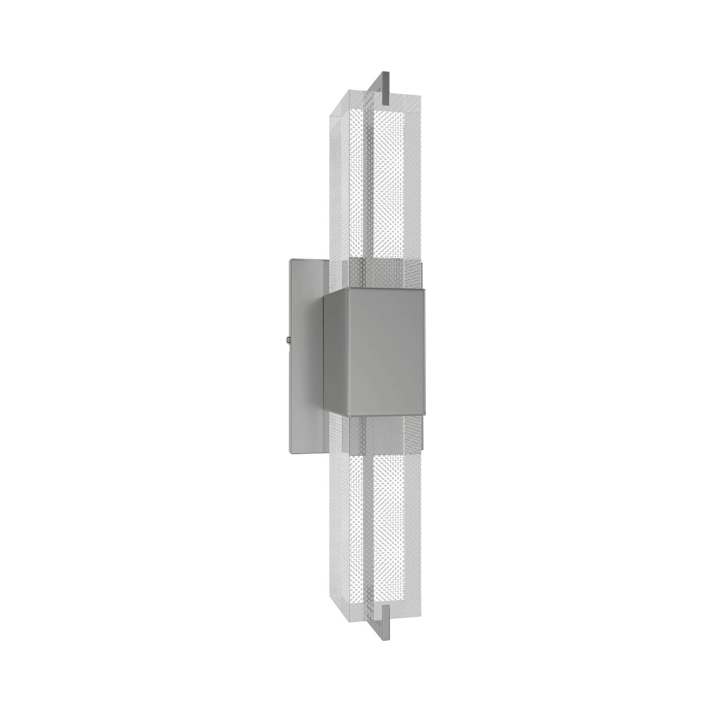 The Original Glacier Snow LED Wall Light in Polished Nickel (17-Inch).