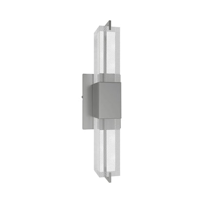 The Original Glacier Snow LED Wall Light in Polished Nickel (17-Inch).