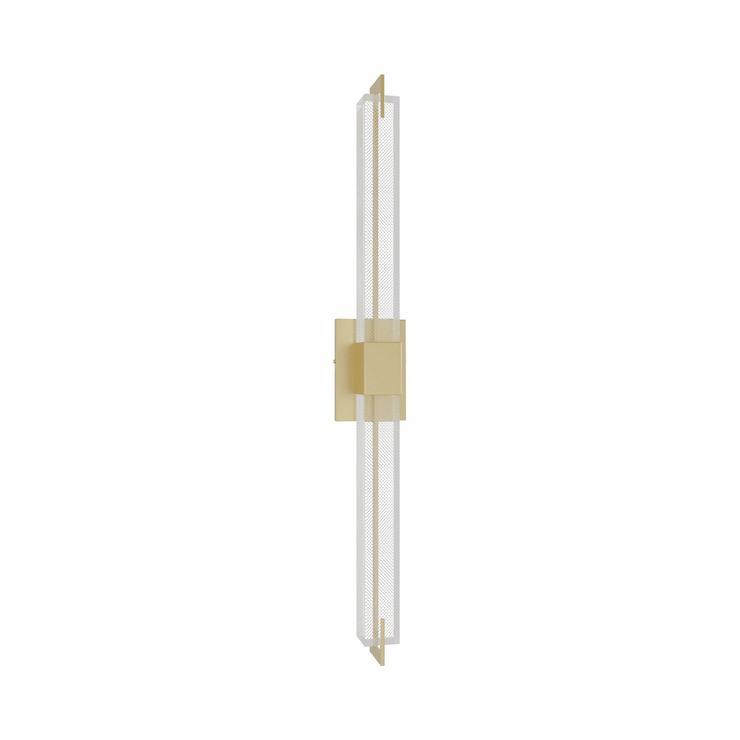 The Original Glacier Snow LED Wall Light in Brushed Brass (39-Inch).