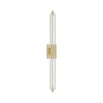 The Original Glacier Snow LED Wall Light in Brushed Brass (39-Inch).
