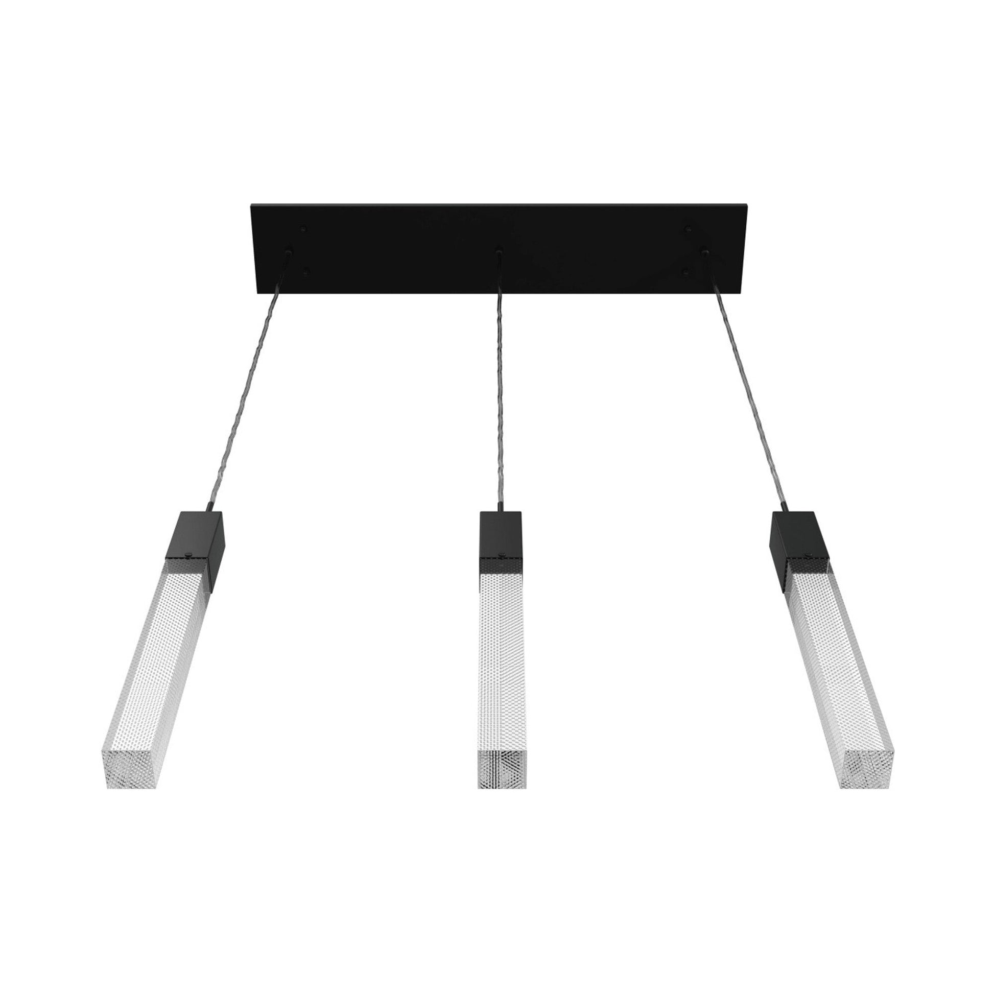 The Original Glacier Snow Linear Pendant Light in Detail.