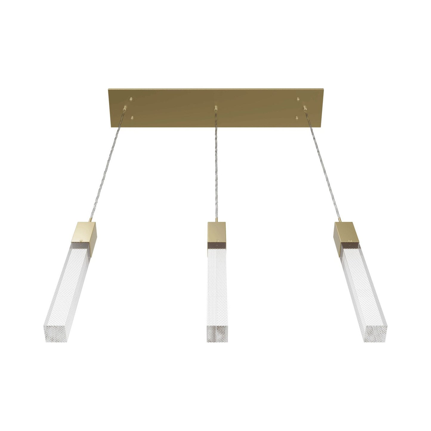The Original Glacier Snow Linear Pendant Light in Detail.