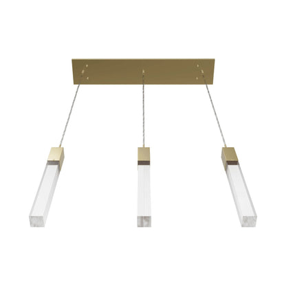 The Original Glacier Snow Linear Pendant Light in Detail.
