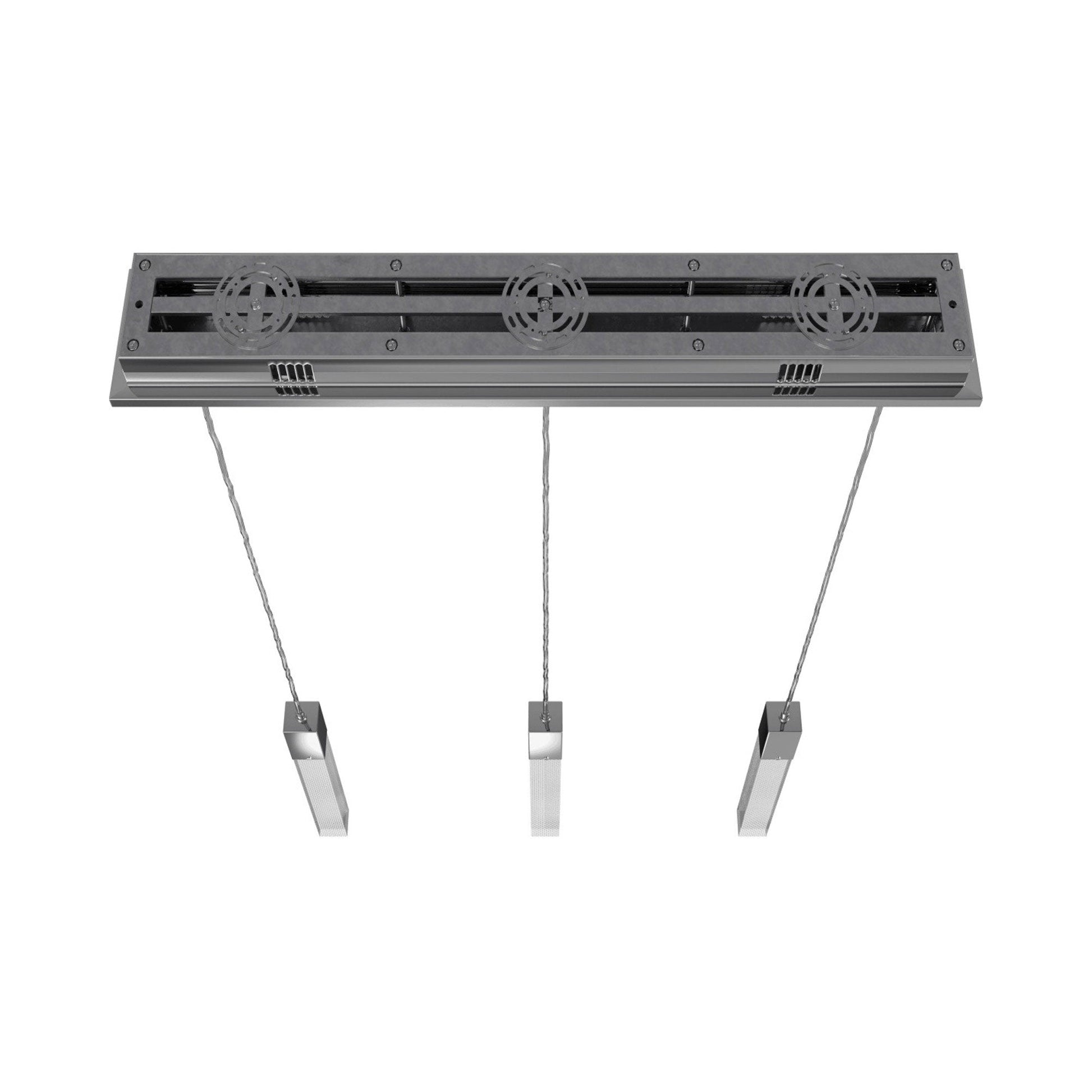 The Original Glacier Snow Linear Pendant Light in Detail.