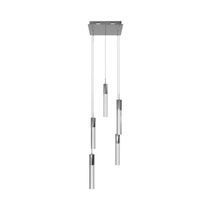 The Original Glacier Snow Multi Light Pendant Light in Polished Chrome.