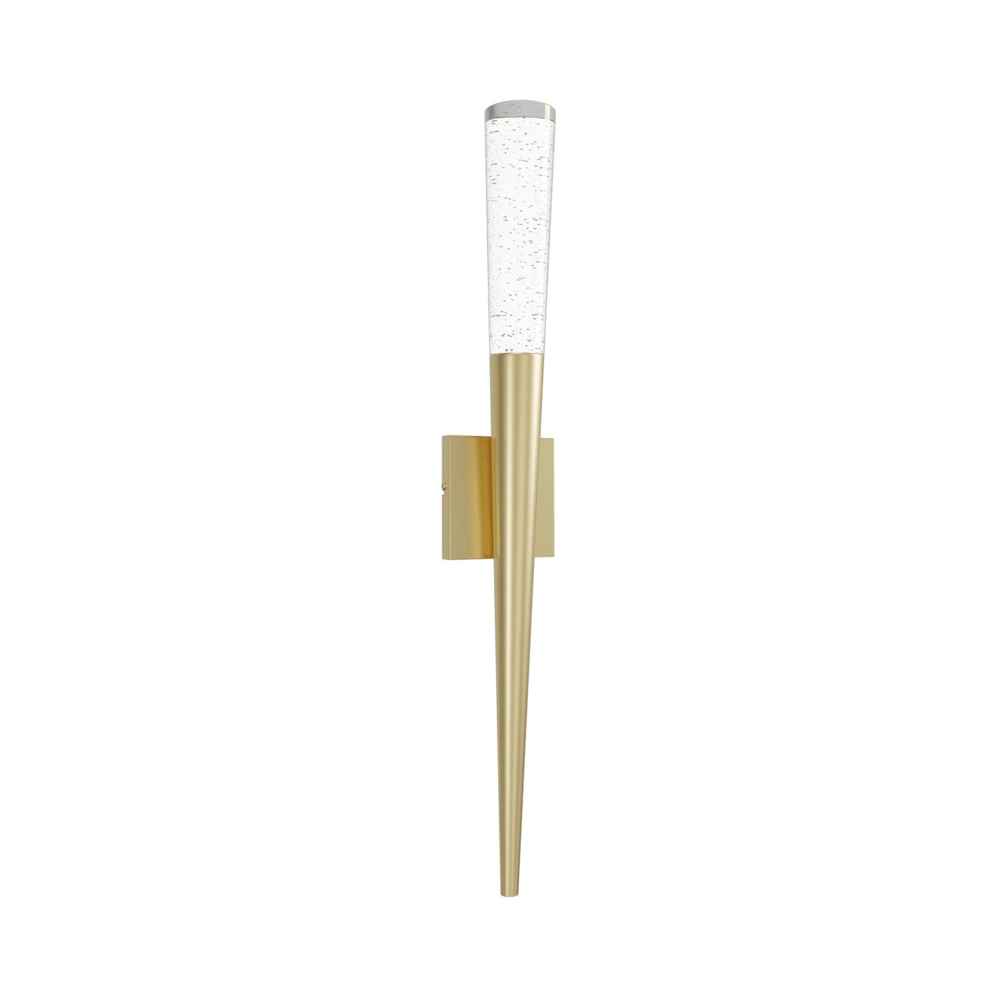 The Original Glacier Wall Light in Brushed Brass.