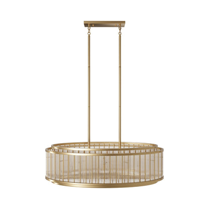 Waldorf Chandelier in Aged Brass.