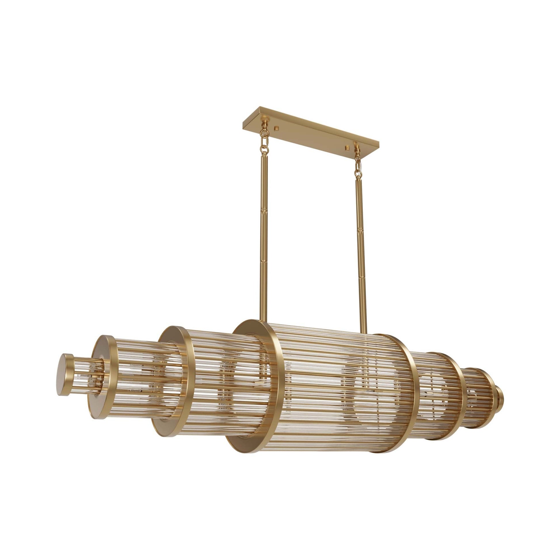 Waldorf Linear Chandelier in Detail.