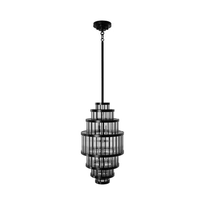 Waldorf Pendant Light in Polished Gunmetal (22-Inch).