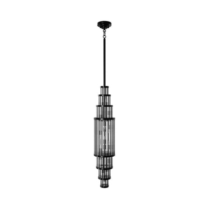 Waldorf Pendant Light in Polished Gunmetal (38-Inch).