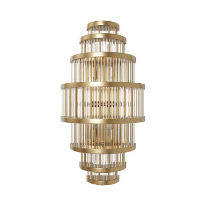 Waldorf Wall Light in Aged Brass (22-Inch).