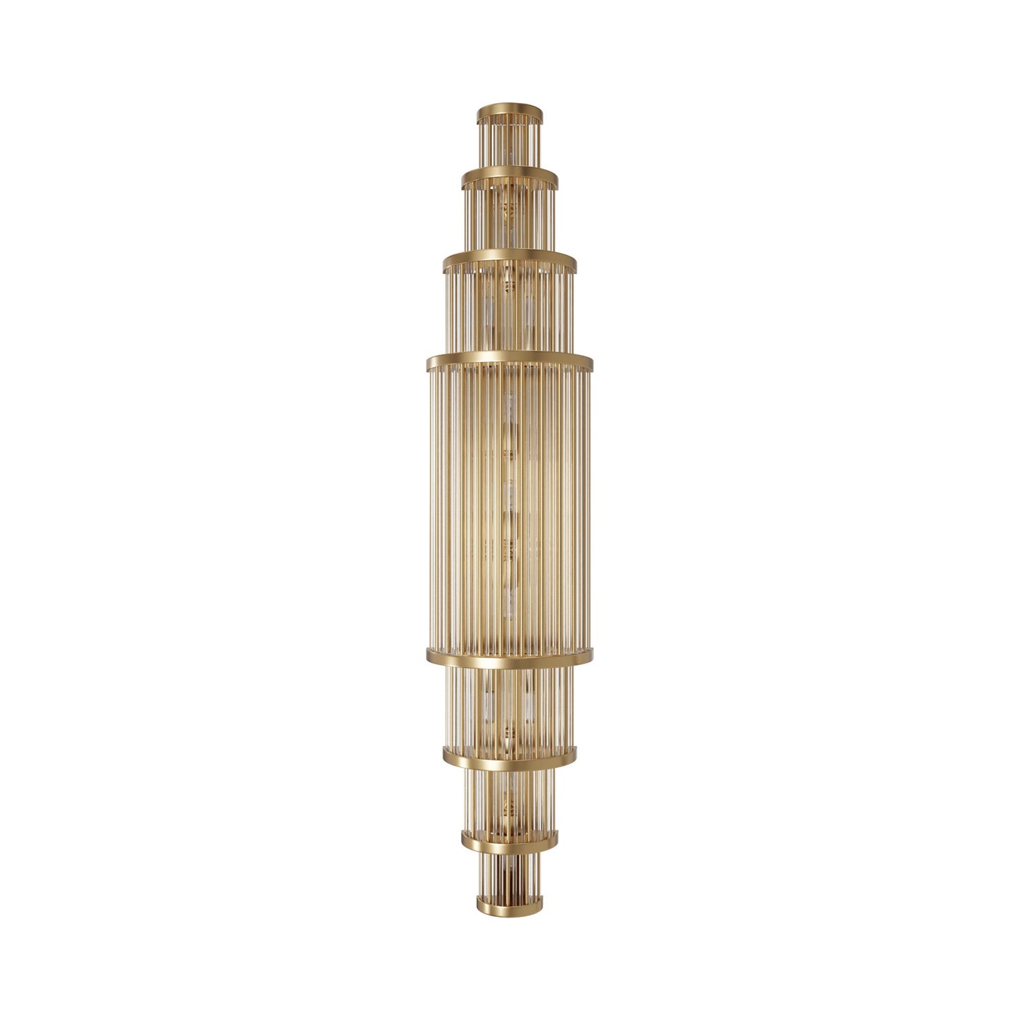 Waldorf Wall Light in Aged Brass (38-Inch).