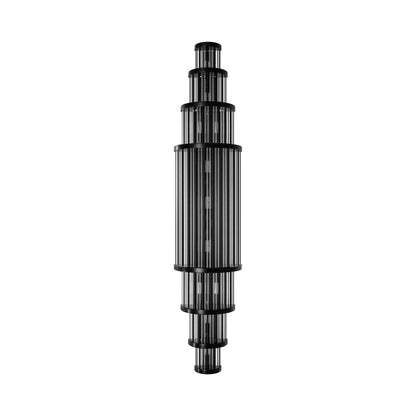 Waldorf Wall Light in Polished Gunmetal (38-Inch).