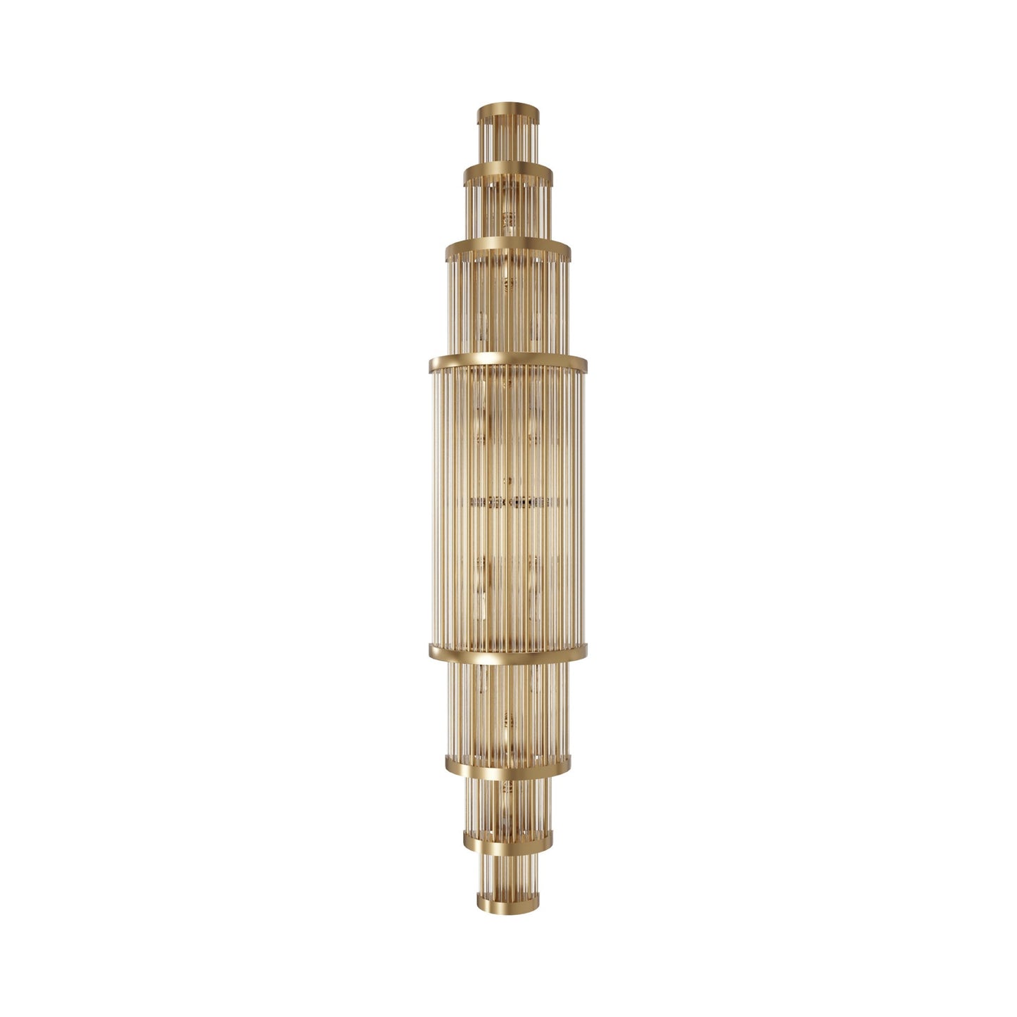 Waldorf Wall Light in Aged Brass (50-Inch).