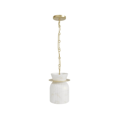 Westwood LED Pendant Light in Brushed Brass (10-Inch).