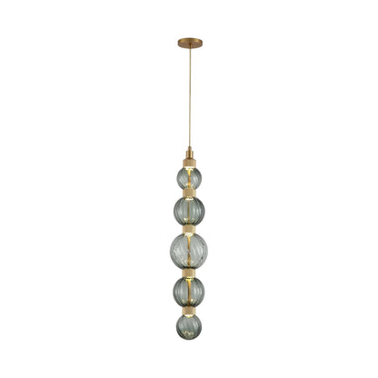 Zayna LED Pendant Light in Green.