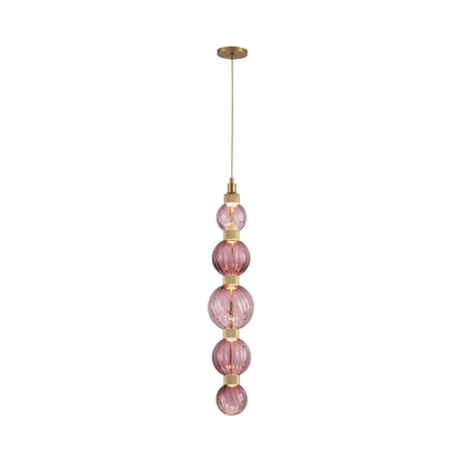 Zayna LED Pendant Light in Purple.