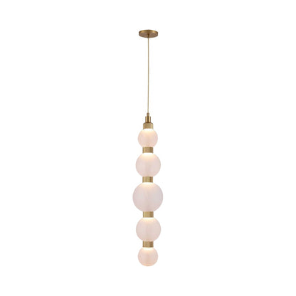 Zayna LED Pendant Light in White.