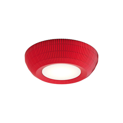 Bell Flush Mount Ceiling Light in Red (23.62-Inch).