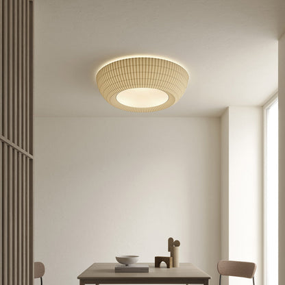 Bell Flush Mount Ceiling Light in living room.