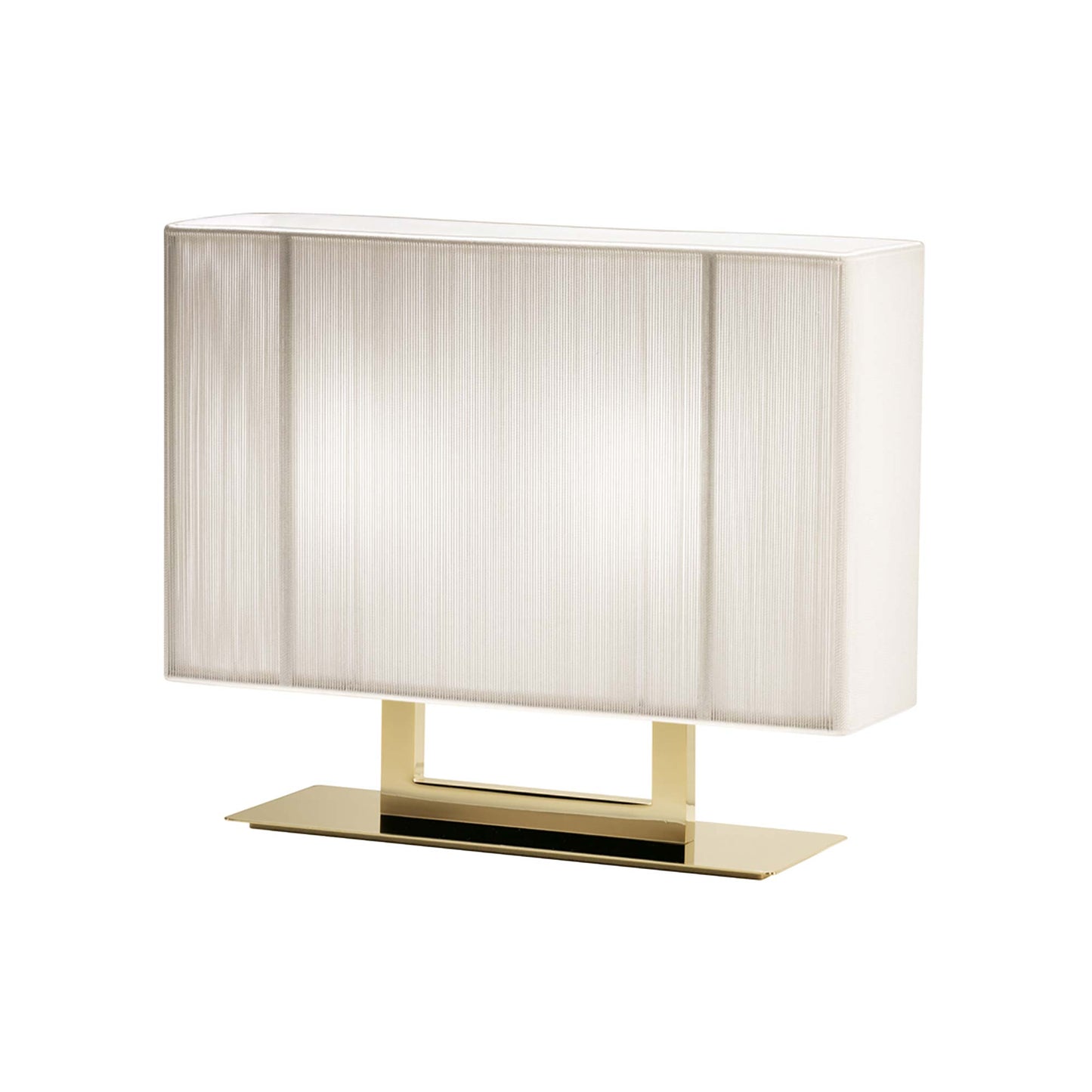 Clavius Table Lamp in White/Gold (Small).