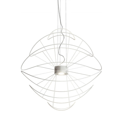 Hoops LED Pendant Light in White (39.38-Inch).