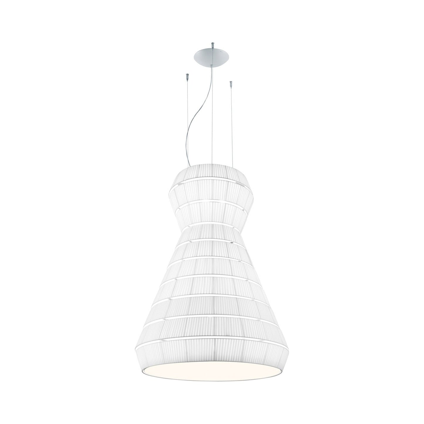 Layers A Pendant Light in White.