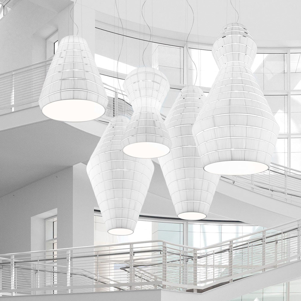 Layers B Pendant Light in stairway.