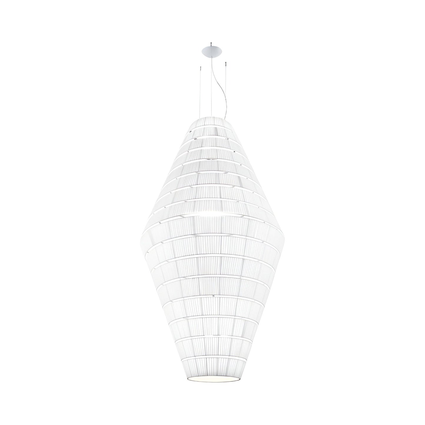 Layers C Pendant Light in White.