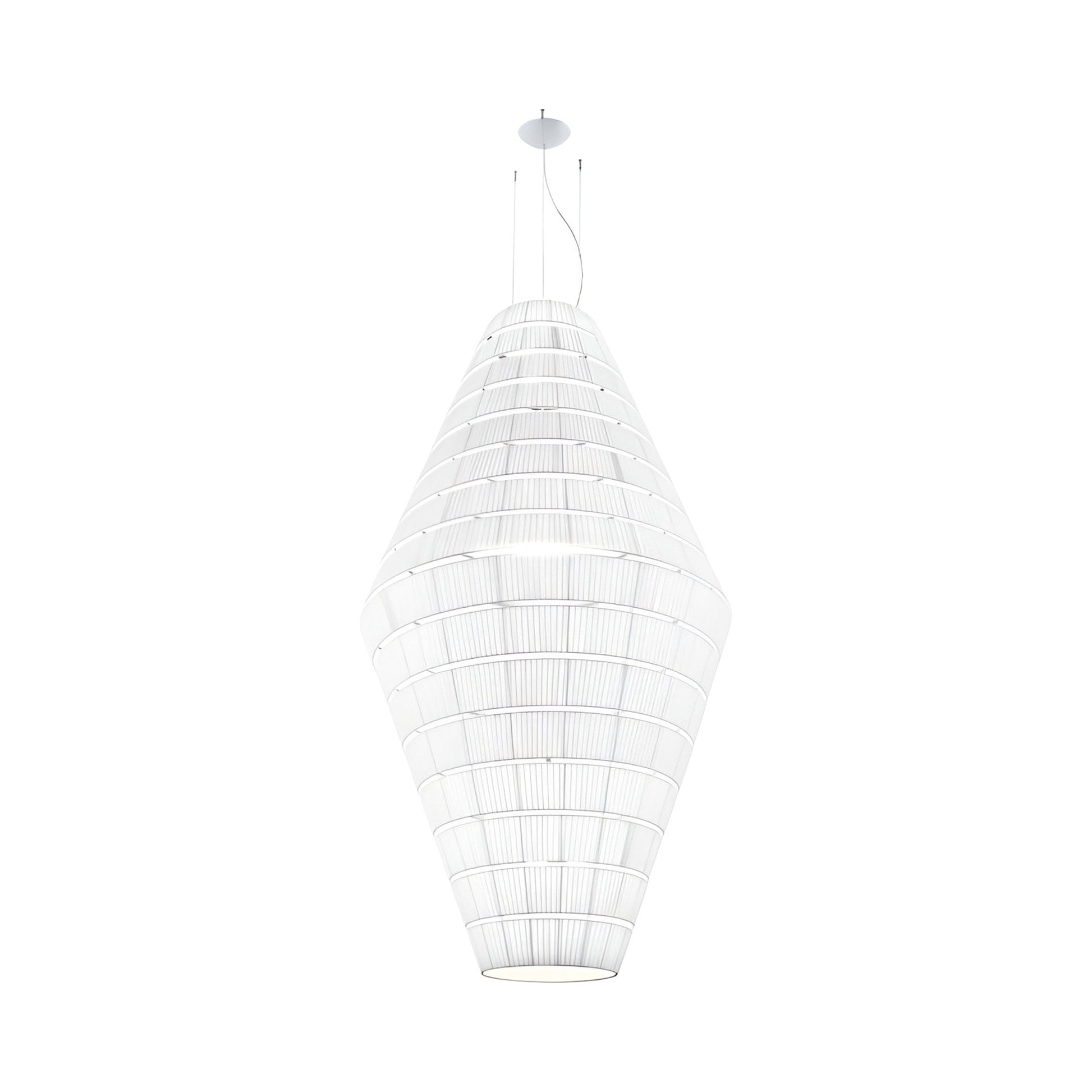 Layers C Pendant Light in White.