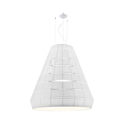 Layers E Pendant Light in White.