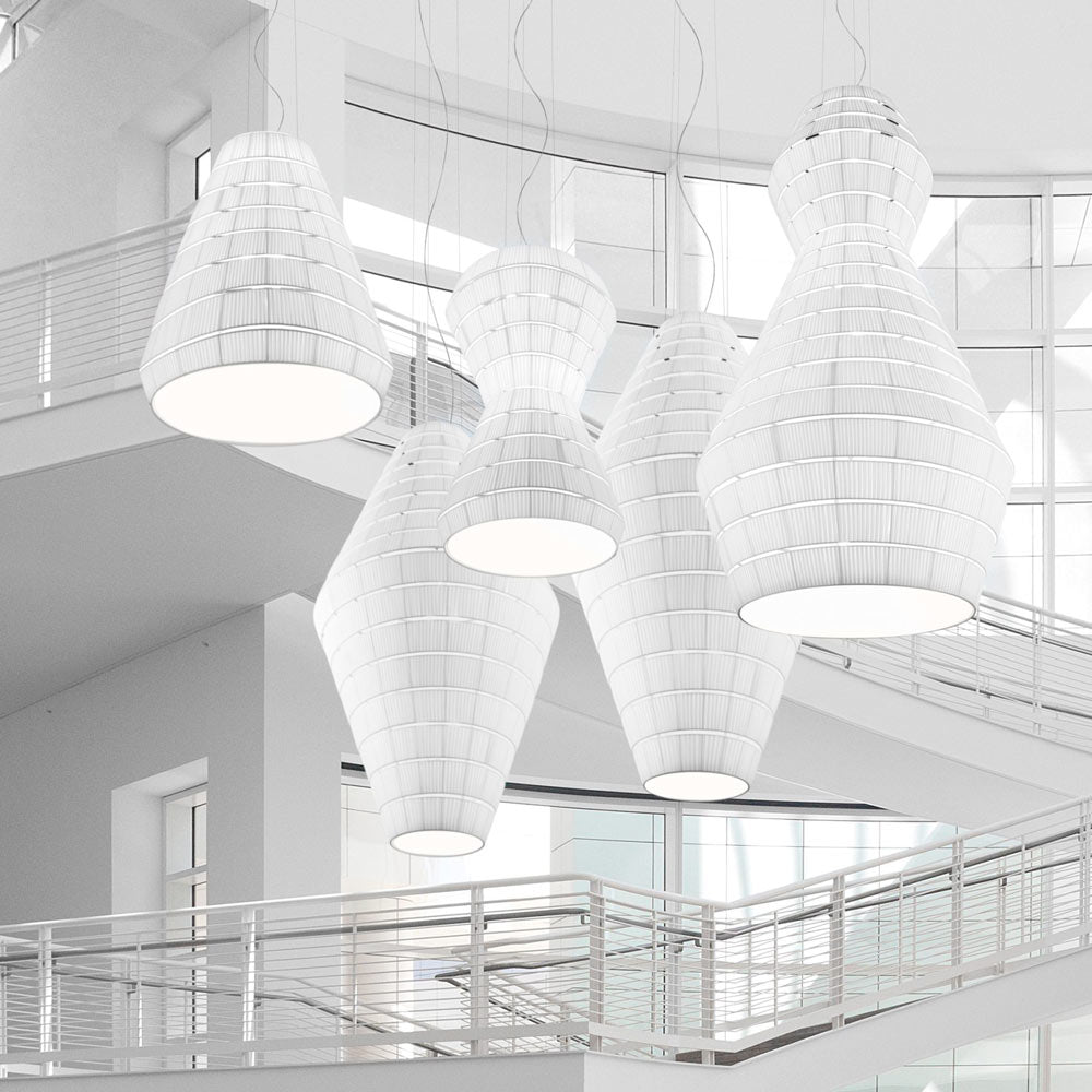 Layers E Pendant Light in stairway.