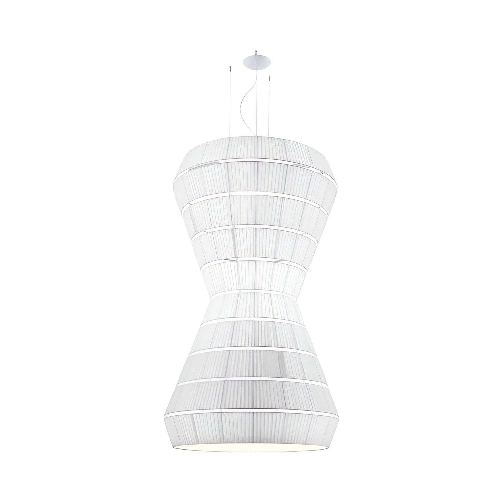 Layers F Pendant Light in White.