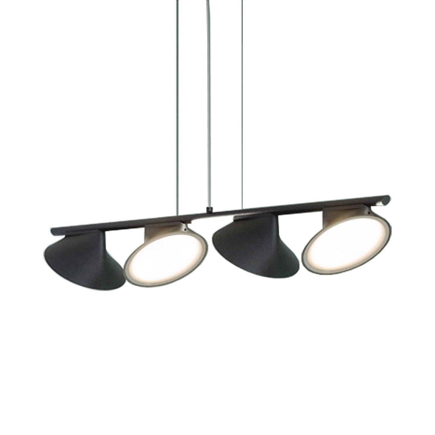 Orchid Linear LED Pendant Light in Anthracite Grey.